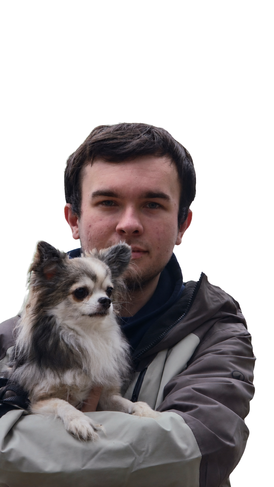 Kyan Collier met een van zijn honden